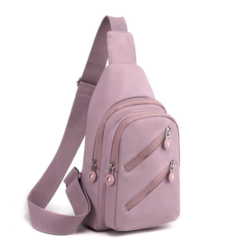 Women's Chest Bag New  Fashionable Women's Shoulder Messenger Bag Fashionable Casual Printed Chest Small Backpack