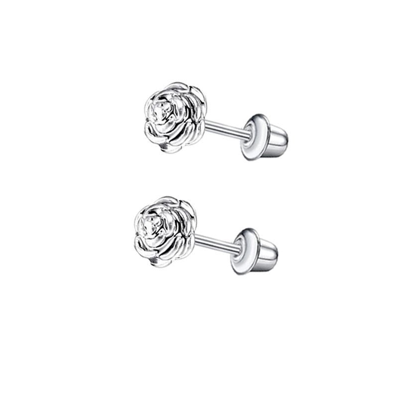 1 Pair Minimalist Cross Star Butterfly Plating Inlay Stainless Steel Zircon Ear Studs