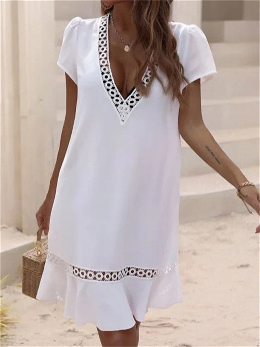 Solid Color Dress