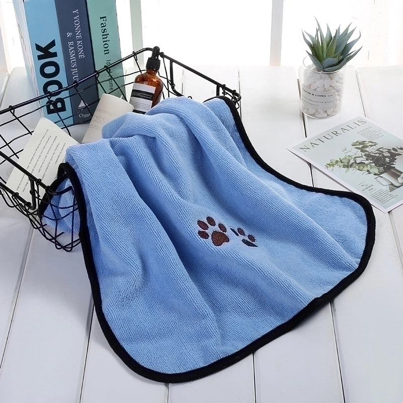 Pet Towel Water-absorbing Quick-drying Bath Towel Dog Cat Bathrobe