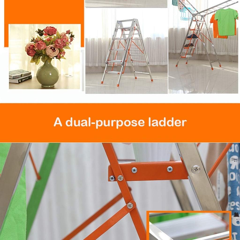 Multi-Usage Aluminium Clothes Drying Rack With Ladder