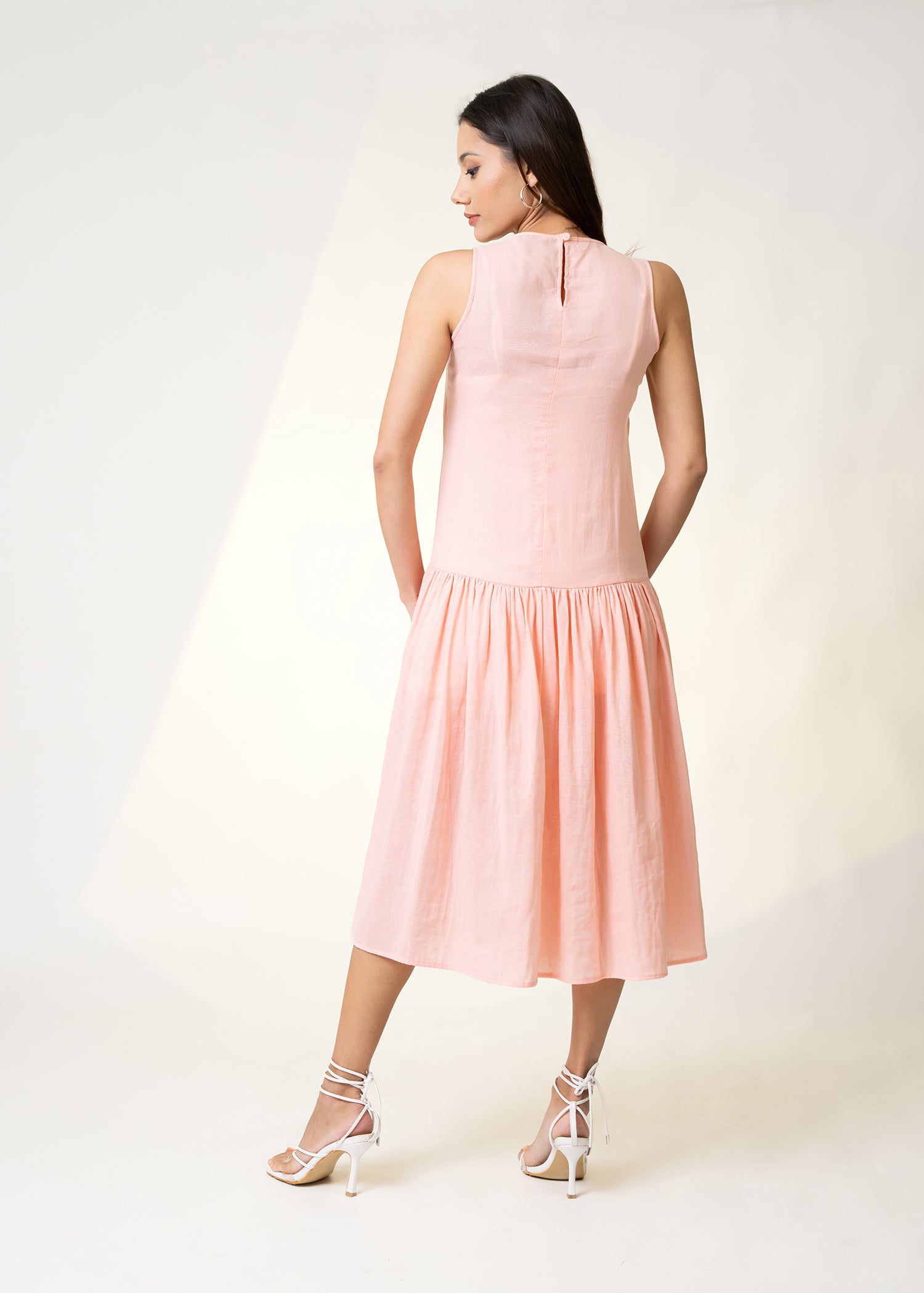 Drop Waist Midi Dress