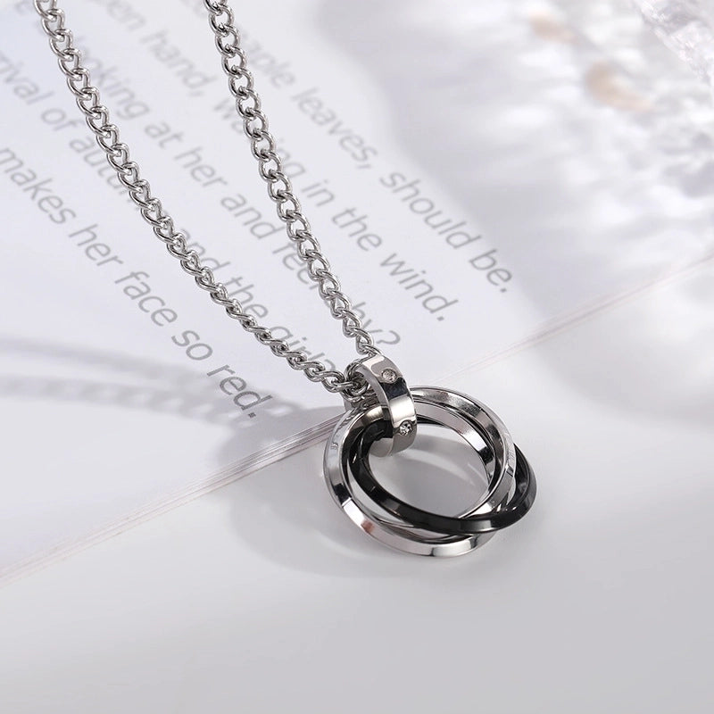 Fashion Geometric Titanium Steel Plating Pendant Necklace 1 Piece