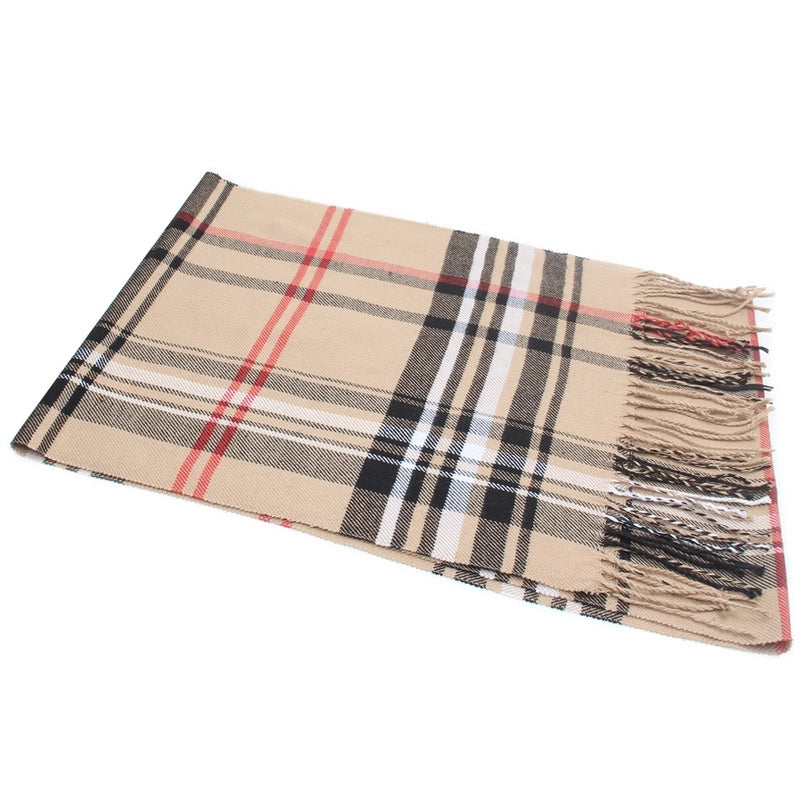 Autumn And Winter New Business Casual Men's Scarf Cashmere Striped Student Scarf Unisex Gift