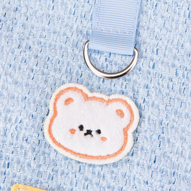 Breathable Bear Printed Dog Harness Vest
