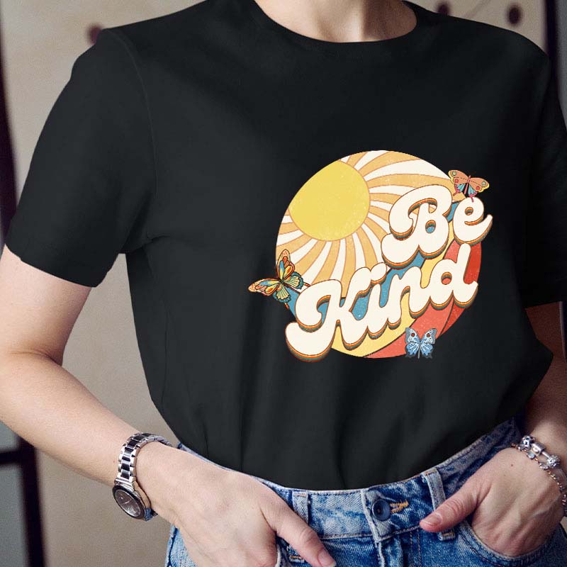 Be Kind Butterfly Teacher T-Shirt