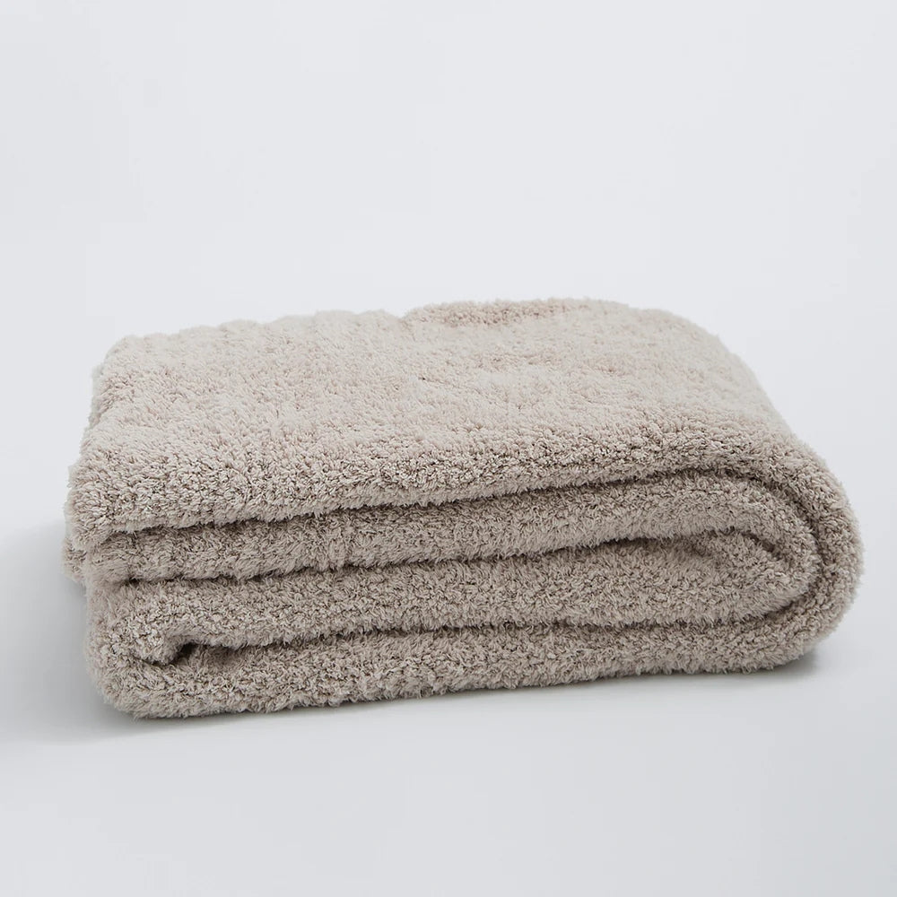 Soft Nest Minimalist Knit Throw Blanket