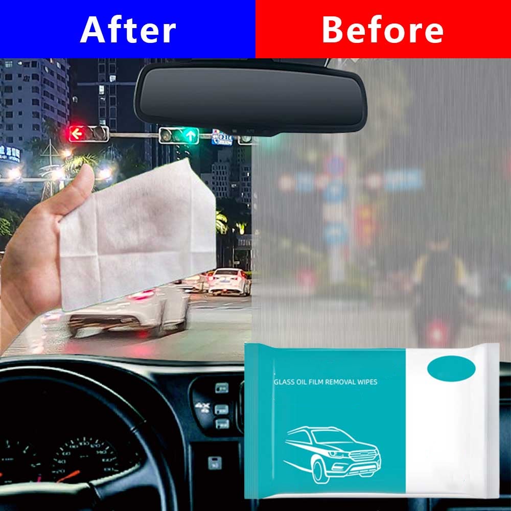 (🎄CHRISTMAS SALE NOW-48% OFF) Car Glass Oil Film Removal Wipes(BUY 5 GET 3 FREE & FREE SHIPPING NOW)