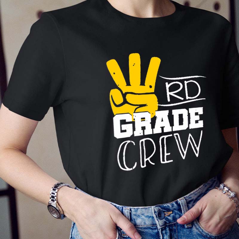 Personalized Grade Gesticulation Teacher T-Shirt