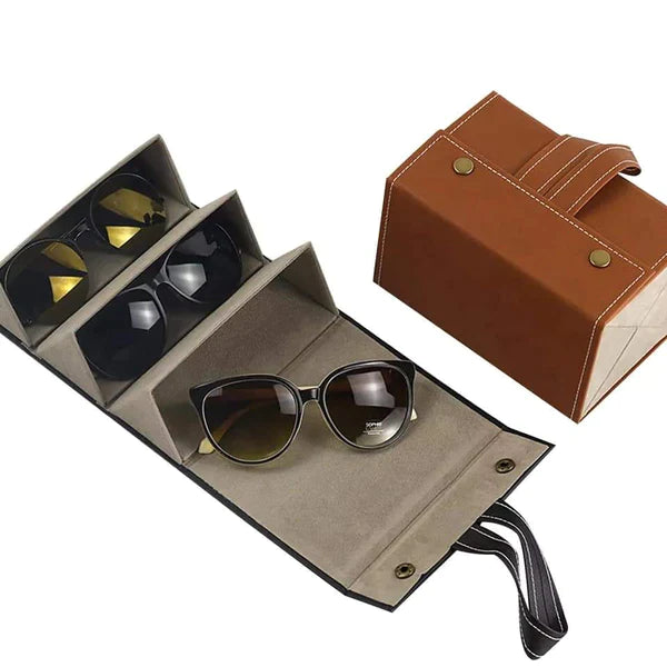 Leather Sun Glasses Organizer