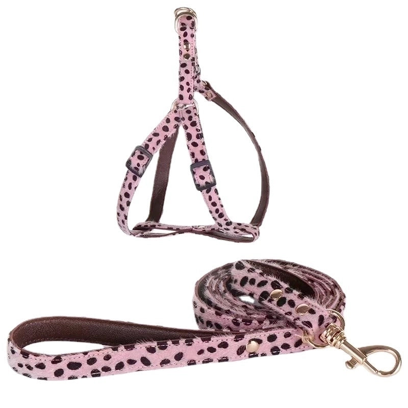 Mohair Leopard Pet Collar