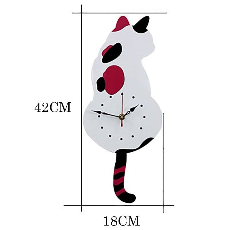 (❤️2023 Early Christmas Sale-49% OFF❤️)Nordic Cat Wagging Tail Wall Clock