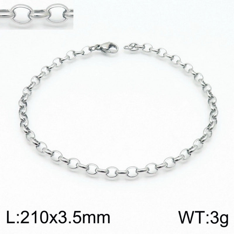 Fashion Geometric Titanium Steel 18K Gold Plated Bracelets In Bulk