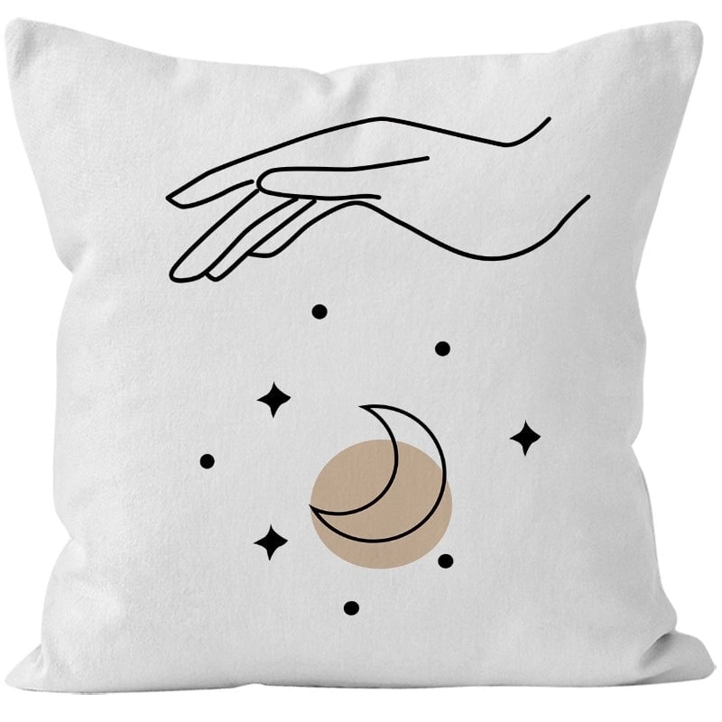 Preppy Style Minimalist Classic Style Color Block Super Short Velvet Pillow Cases