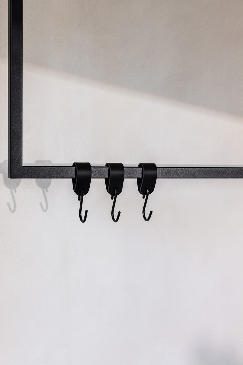 LEATHER S-HOOKS (Set of 3/6)