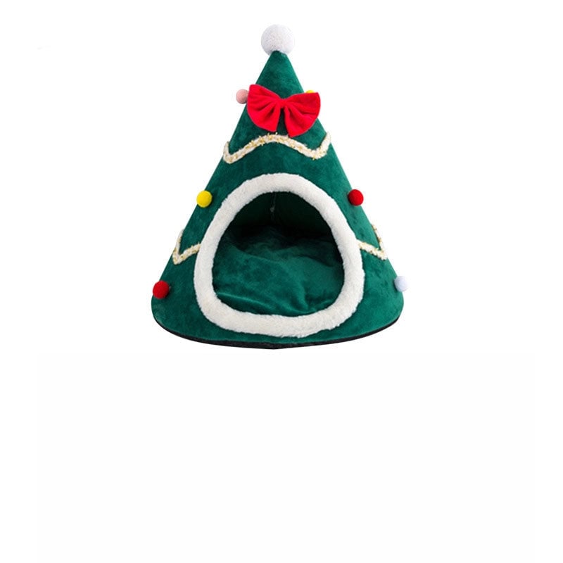 Cartoon Style Cute Cloth Wood Christmas Christmas Tree Pet Pad Pet Toys Pet Bed