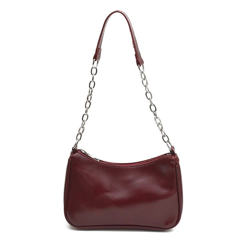 Women's Medium Polyester Solid Color Basic Classic Style Multicolor Square Zipper Square Bag