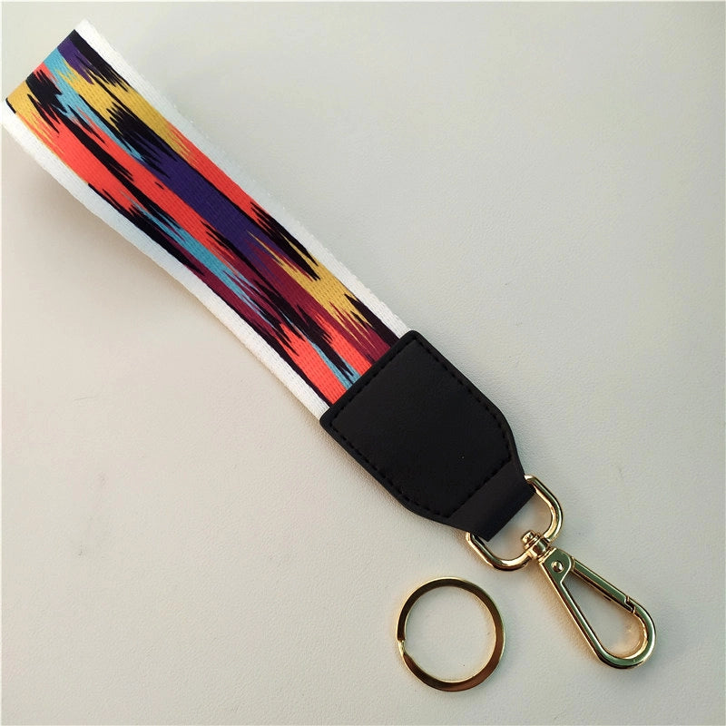 New Color Ethnic Style Hand Strap Wrist Strap Key Ring Keychain Decorative Band Accessory Strap Short Hand Bag