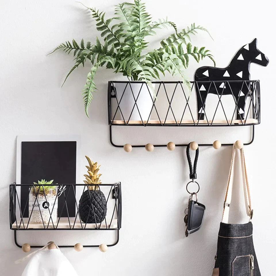 Criss-Cross Wall Utility Shelf