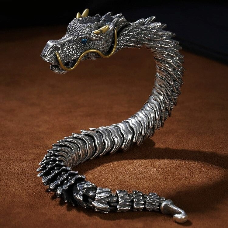 ⏰Unleashing the Power of Handmade Golden Horn Dragon Bracelet