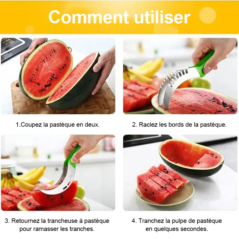 Coupe-fruits multifonctionnel en acier inoxydable