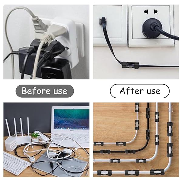 Self Adhesive Transparent Cable Clips Wire Holder Sticky Heavy Duty Cable Clips