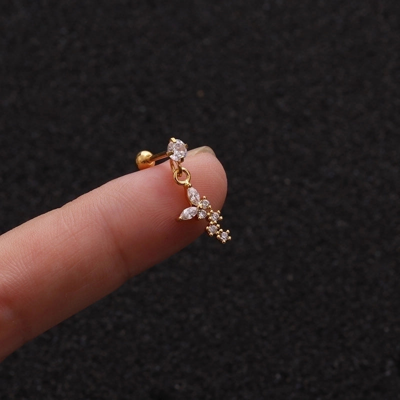 Ear Cartilage Rings & Studs Fashion Pentagram Copper