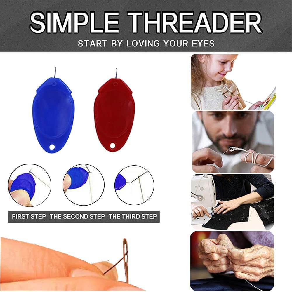 💥  Promotion- SAVE 48% OFF-🧵Simple Needle Threader- BUY MORE SAVE MORE！