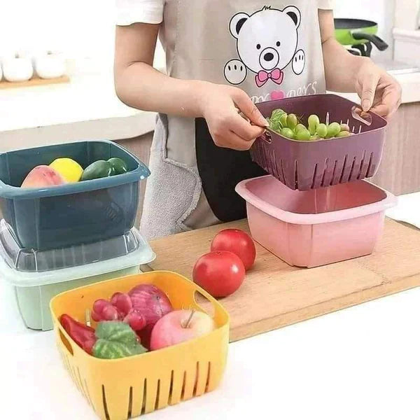 Storage basket drainer