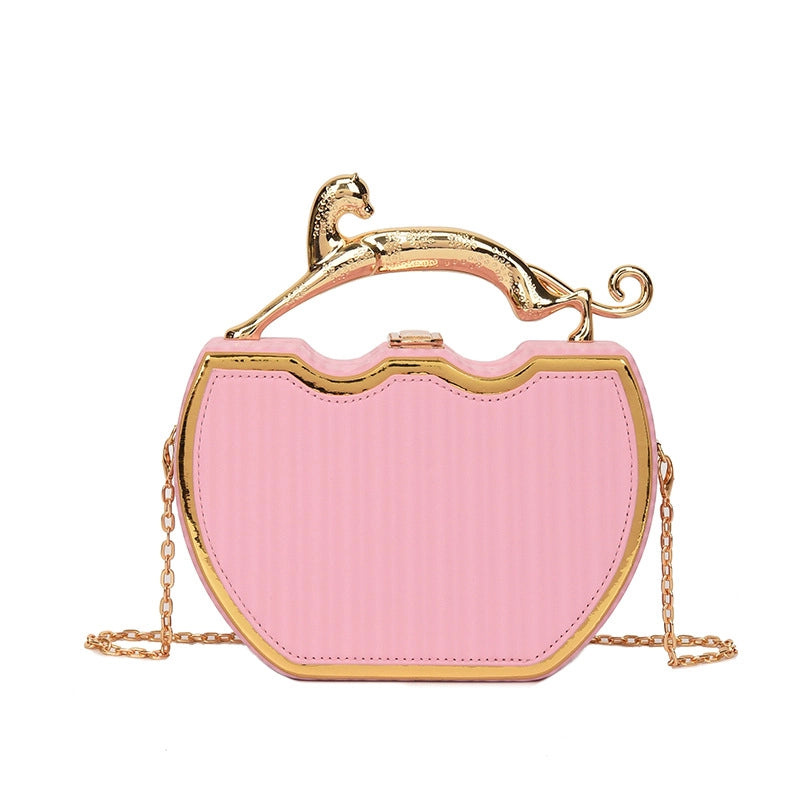 Women's Medium Pu Leather Solid Color Streetwear Lock Clasp Evening Bag