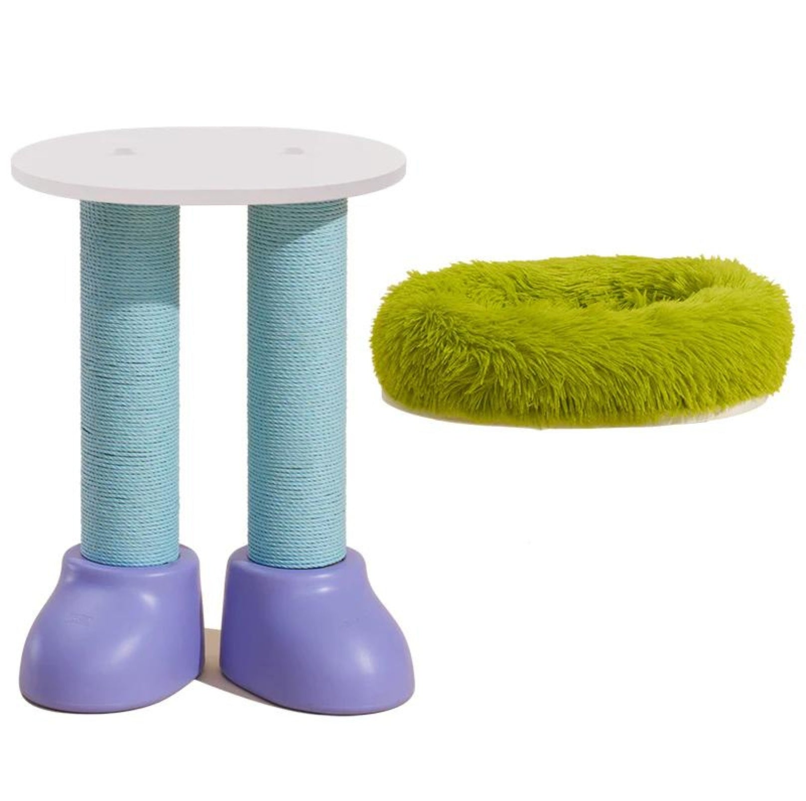 MAKESURE 3-in-1 Cat Scratcher. Bed. and Side Table - Stylish Feline Furniture