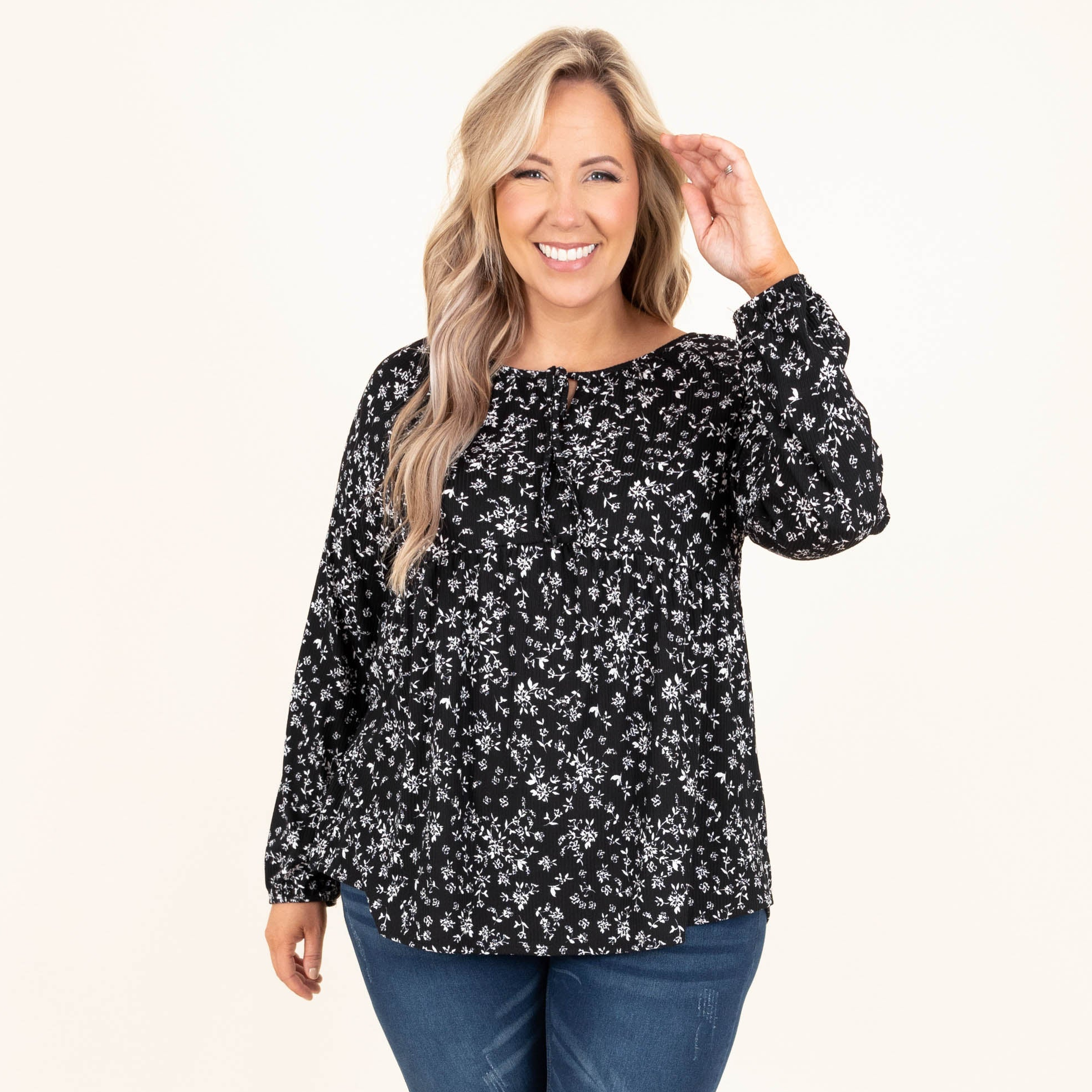 Forever and Always Tunic. Black