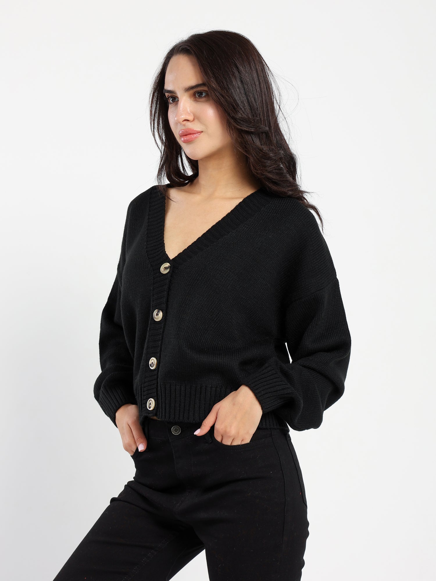 Basic Short Solid Cardigan