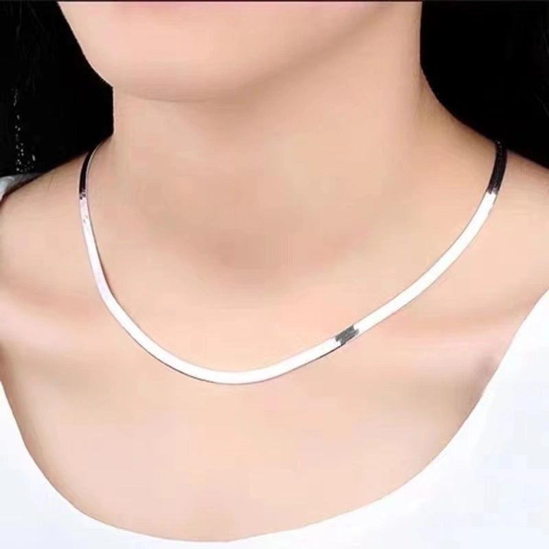 Stainless Steel Titanium Steel Hip-Hop Plating Solid Color Necklace
