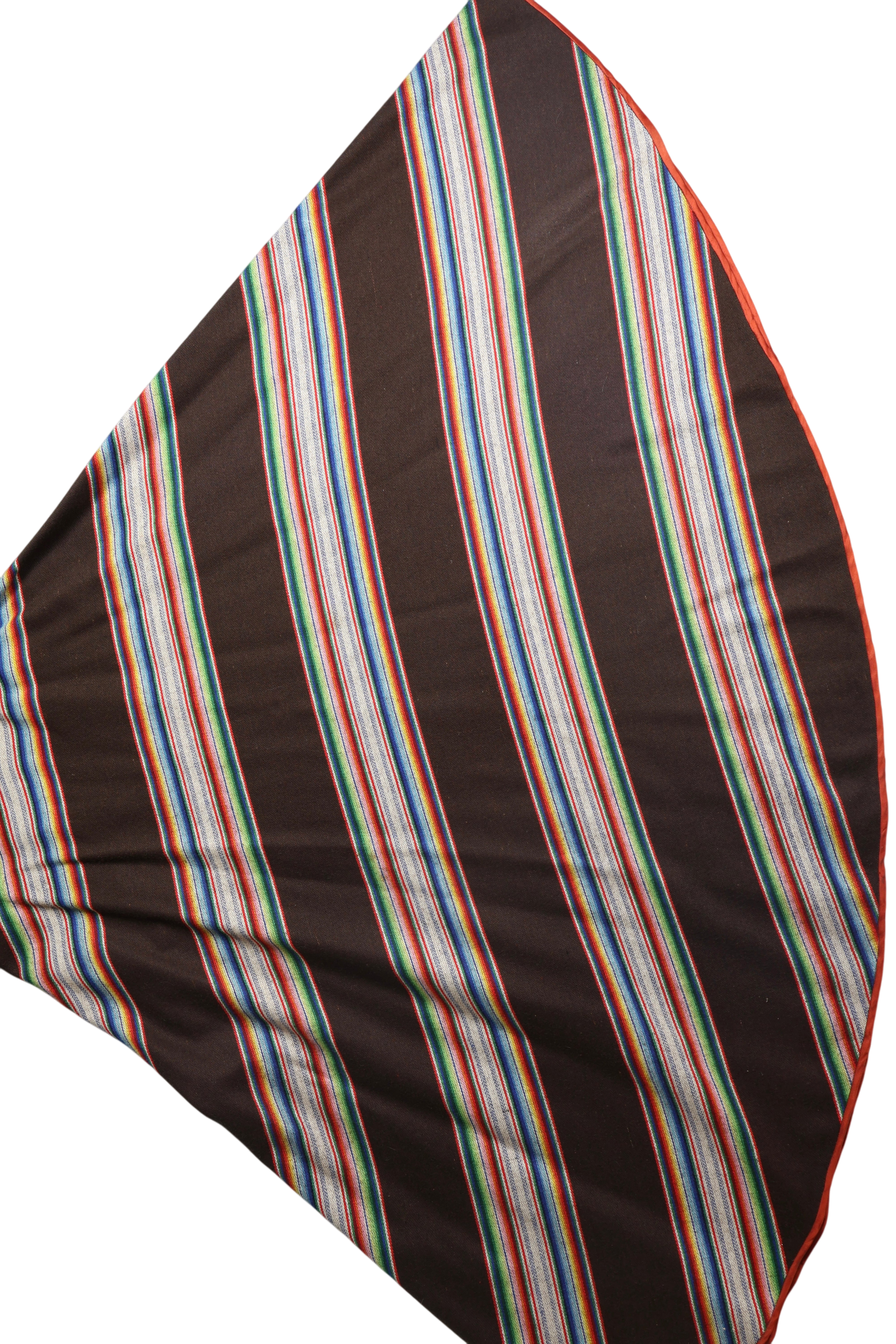 1970s Rainbow Stripe Maxi Skirt