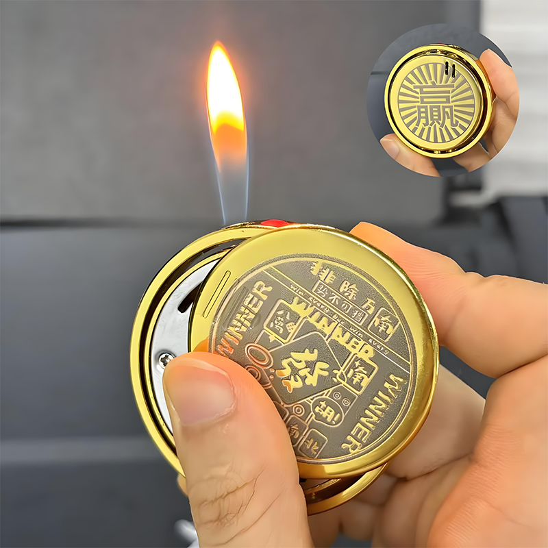 🔥Creative Round Inflatable Rotating Lighter
