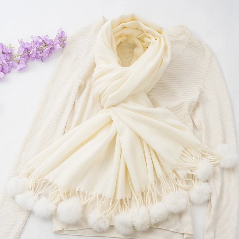 Women's Casual Minimalist Solid Color Imitation Cashmere Scarf