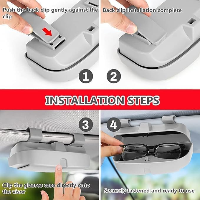 Sunglasses Holder .Car Sun glass Storage Case