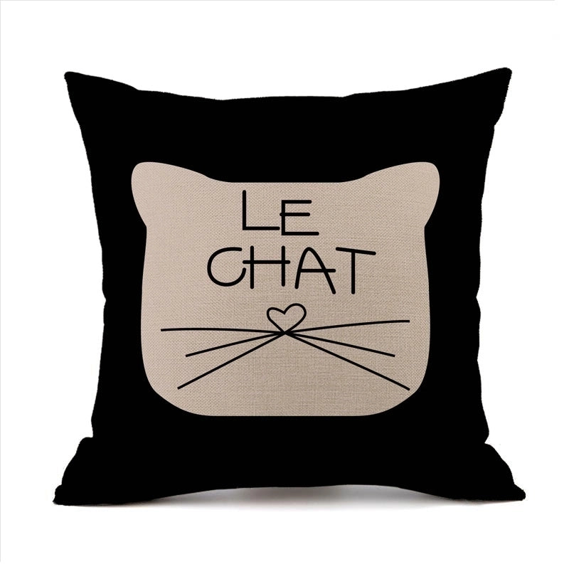 Cute Animal Linen Pillow Cases