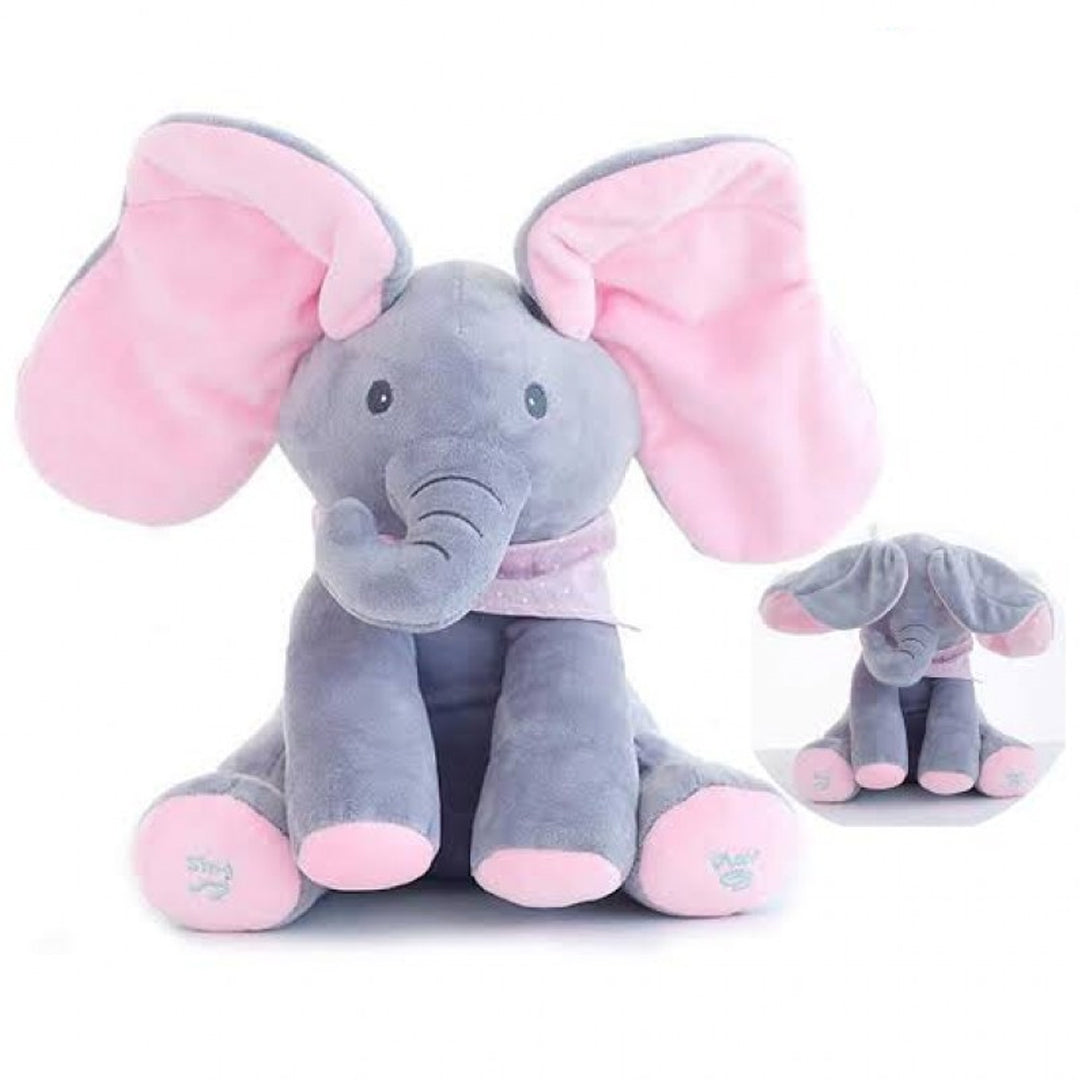 Flapping Musical Elephant Pink Peekaboo