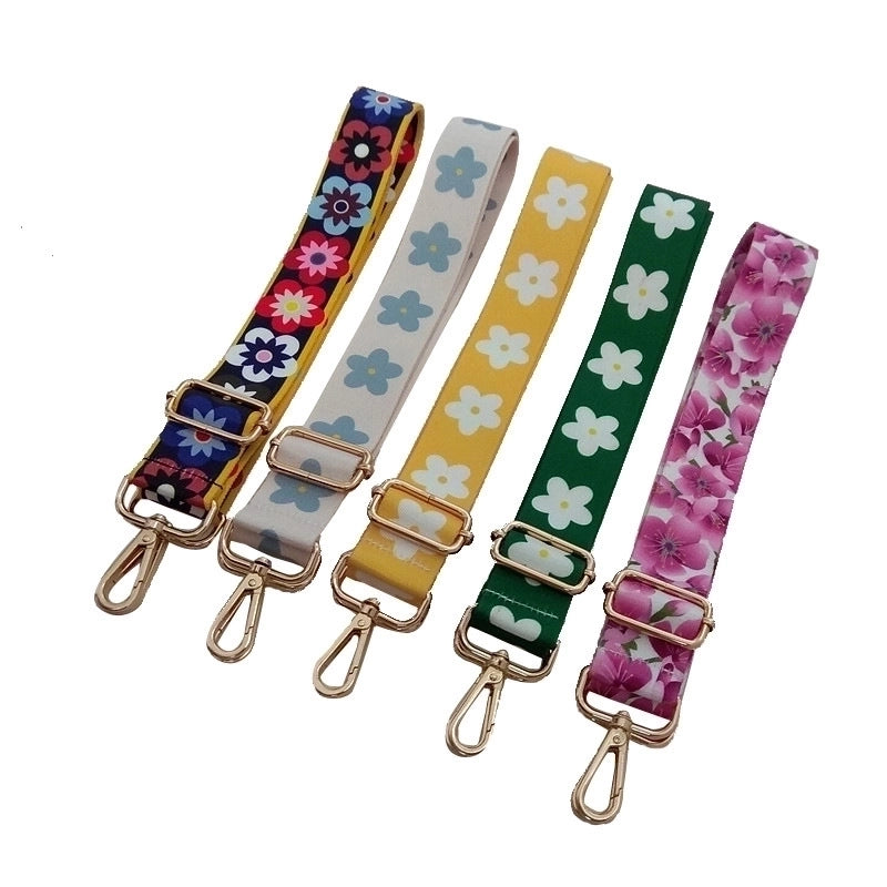 New Color Flower Long Shoulder Strap Bag Accessories Adjustable Bag Strap