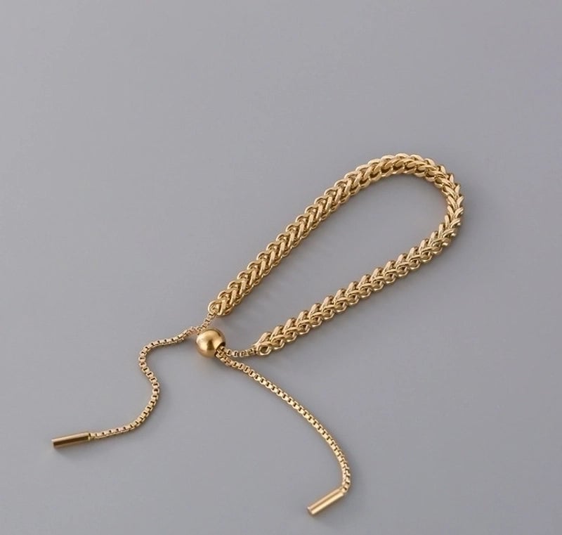 Fruit 304 Stainless Steel Titanium Steel 18K Gold Plated No Inlaid Bracelets In Bulk