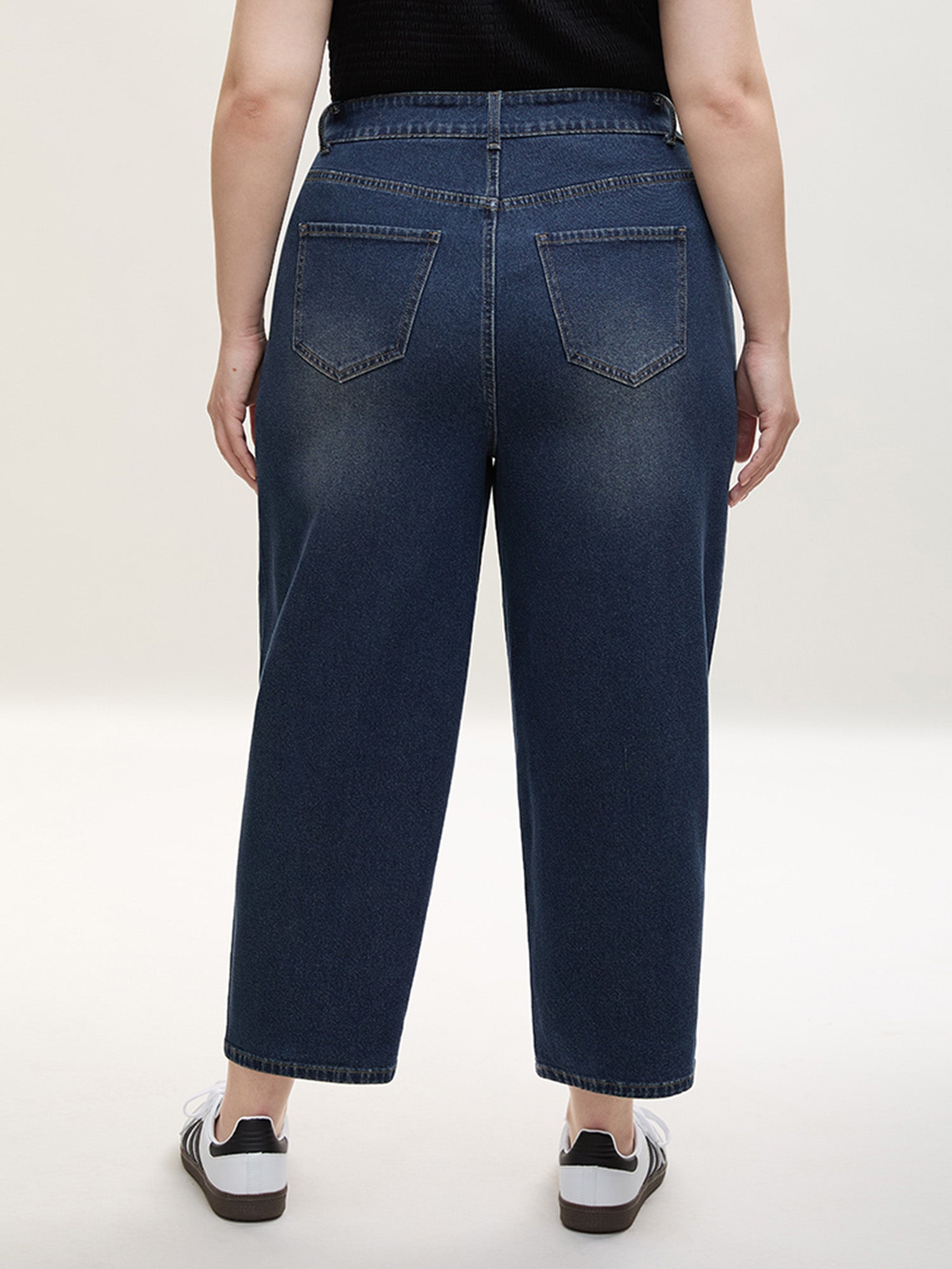 High Waist Sculpting Side Zipper Jeans