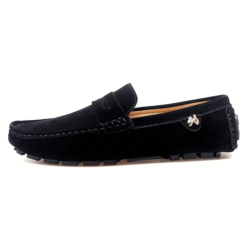 Cricsblue ugg Men Casual Shoes Fashion Male Shoes Suede Soft Men Loafers Leisure Moccasins Slip On Men's Driving Shoes Black  Man Lazy Shoe