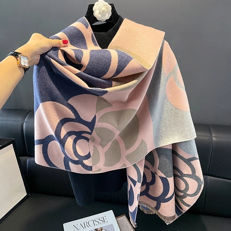 Women's Casual Vintage Style Classic Style Printing Polyester Scarf Shawl