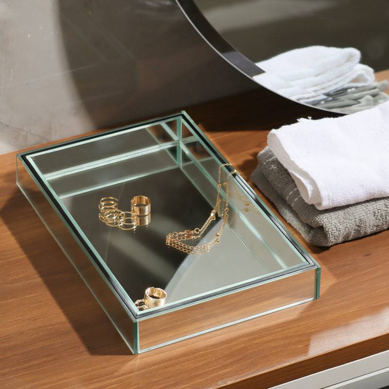 Mirror Valet Tray Medium - Silver