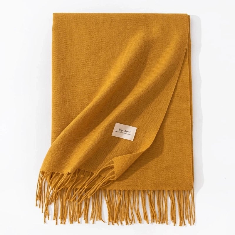 Scarf Winter Warm Windproof Shawl Women's High-end  Women's Cashmere Scarf