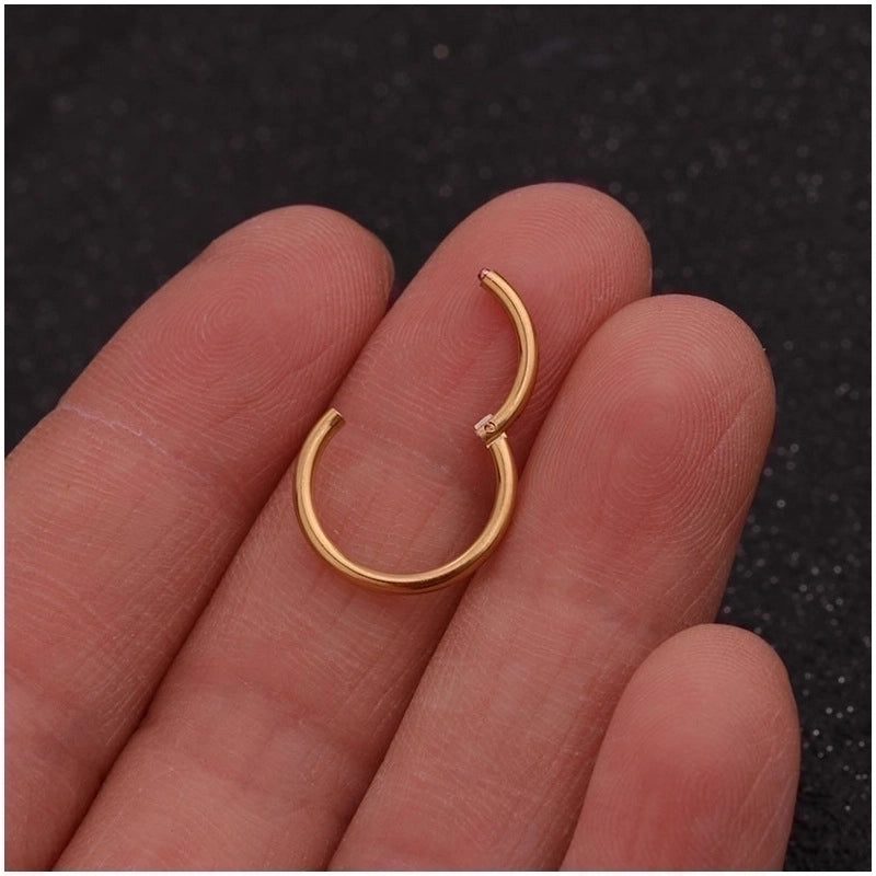 Nose Rings & Studs Minimalist Geometric 316 Stainless Steel  Plating