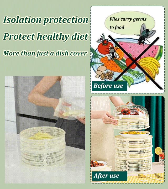 🔥New Year Sale🔥Dust-proof and Anti-mosquito Multi-layer Hollow Dish Cover