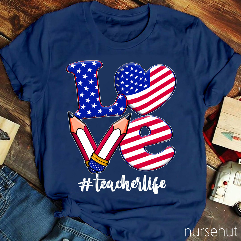 Love Pencil American T-Shirt